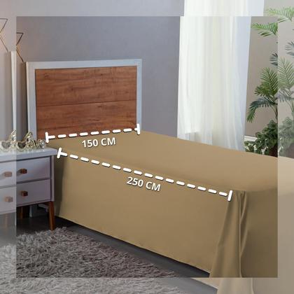 Imagem de Lençol Solteiro 400 Fios Virol Avulso Macio Aveludo Cama Infantil Sem Elástico