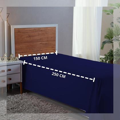 Imagem de Lençol Solteiro 400 Fios Virol Avulso Macio Aveludo Cama Infantil Sem Elástico
