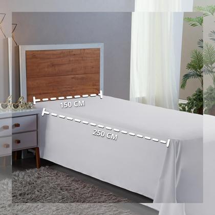 Imagem de Lençol Solteiro 400 Fios Virol Avulso Macio Aveludo Cama Infantil Sem Elástico