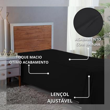 Imagem de Lençol Solteiro 400 Fios Virol Avulso Macio Aveludo Cama Infantil Sem Elástico