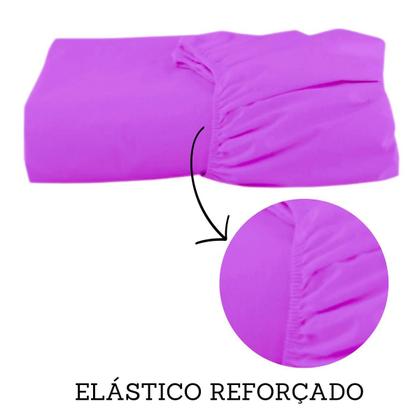 Imagem de Lençol Solteiro Avulso Com Elástico Percal 100% Algodão 200 Fios 
