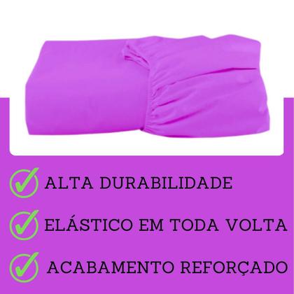 Imagem de Lençol Solteiro Avulso Com Elástico Percal 100% Algodão 200 Fios 