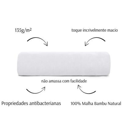 Imagem de Lençol Solteiro Avulso Malha 100% Bambu C/Elástico Buettner