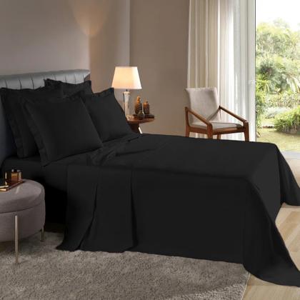 Imagem de Lençol Solteiro de Cima com Bainha Percal 180 Fios