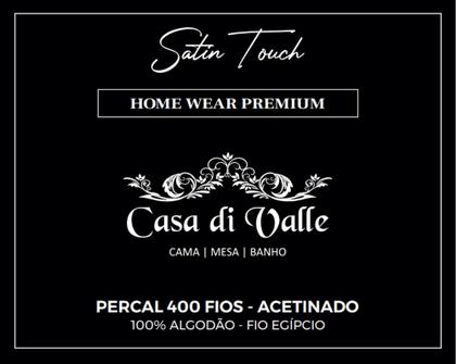 Imagem de Lençol Solteiro King C/ Elástico Percal 400 Fios 100% Algodão Egípcio 