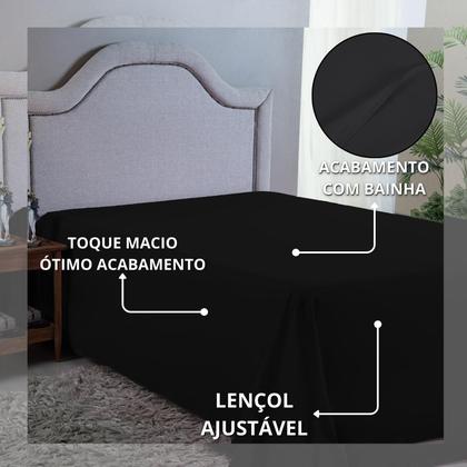 Imagem de Lençol Super King Sem Elástico 400 Fios Virol Toque Aveludado Extra Macio 01 peça