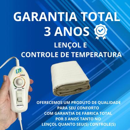 Imagem de Lençol Térmico Solteiro Com Controle 10 Temperaturas