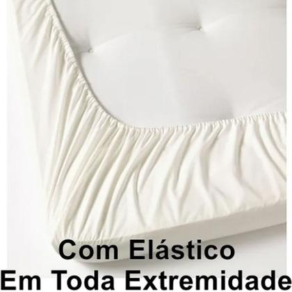 Imagem de Lençol Unique Avulso de Baixo Solteiro com Elástico Micro Percal 400 Fios - Lilás