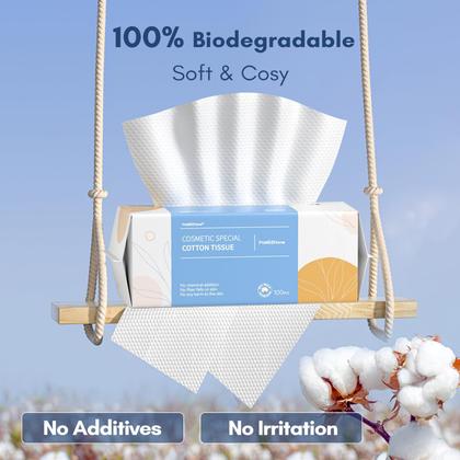 Imagem de Lenços de Algodão PoeticeHome Soft Dry Wipe - Pacote com 6 (600 Unidades)