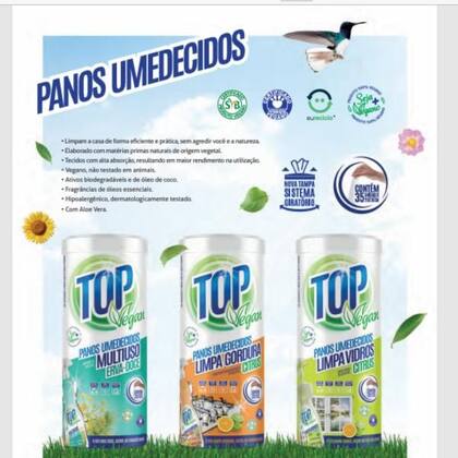 Imagem de Lenços Panos Umedecidos Para Limpeza Em Geral Kit 3 Potes