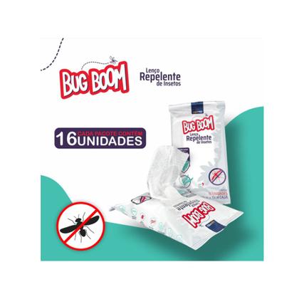 Imagem de Lenços Repelente de Insetos Bug Boom 16und Agpmed