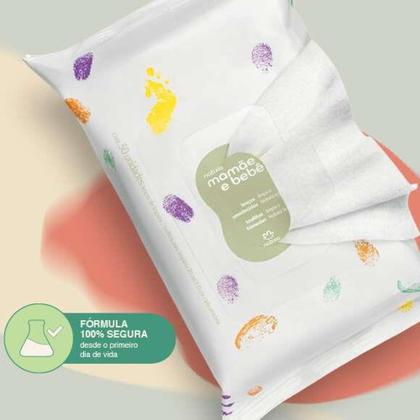 Imagem de Lenços Umedecidos com Fragrância Mamãe e Bebê 50 folhas - Natura