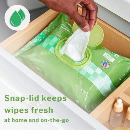 Imagem de Lenços umedecidos laváveis para adultos McKesson Aloe Vitamina E 96 ct