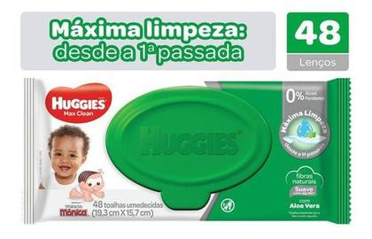 Imagem de Lenços Umedecidos Max Clean Huggies - 192 Unidades