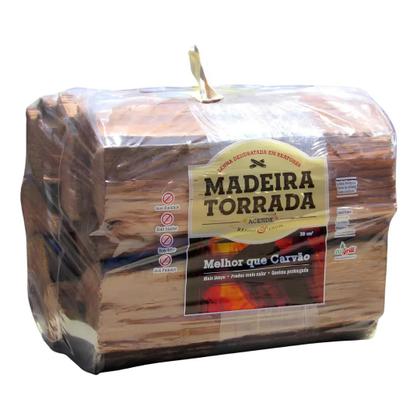 Imagem de Lenha Madeira Torrada Para Churrasco 8Kg