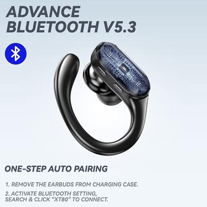 Imagem de Lenovo Fone De Ouvido XT80 Com NF Esportivo Sem Fio Fone Bluetooth 5.3 TWS À Prova D'água HiFi Com Cancelamento De Ruído Microfone Para LED Display