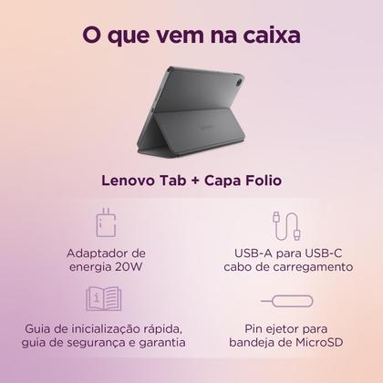 Imagem de Lenovo Tab MediaTek Helio G85 4GB 64GB Wi-Fi + 4G Android 14 10.1'' WUXGA ZAEJ0158BR