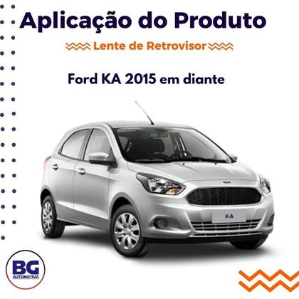 Imagem de Lente de Retrovisor com Base do Ka 2015 até 2018- Lado Direito