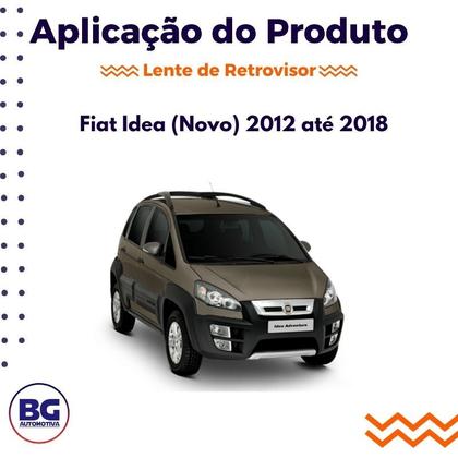 Imagem de Lente de Retrovisor com Base do Novo Idea 11-16 - Lado Esquerdo