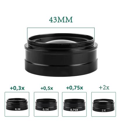 Lente De Zoom Ajustável 0.3X 0.5X 0.75X 2X Acessórios Para