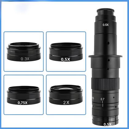 Lente De Zoom Ajustável 0.3X 0.5X 0.75X 2X Acessórios Para