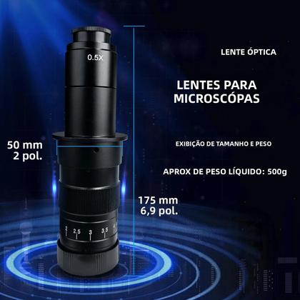 Lente De Zoom Ajustável 0.3X 0.5X 0.75X 2X Acessórios Para