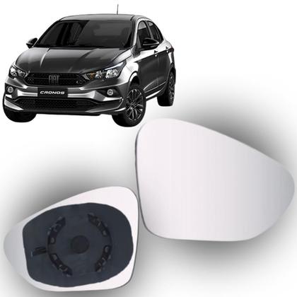 Imagem de Lente Espelho Retrovisor Argo Cronos Strada 2020 até 2025 Lado Direito Removel SB048