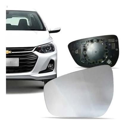 Imagem de Lente Espelho Retrovisor Chevrolet Onix e Sedan de 2020 a 2023  COM BASE
