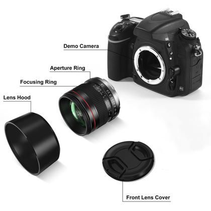 Lente Manual Lightdow RF 85mm F1.8 para Canon EOS R - Lentes