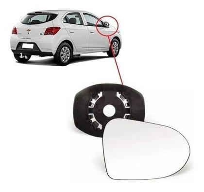Imagem de Lente Retrovisor C/ Base Metalizado Ld Prisma/ Onix 2013