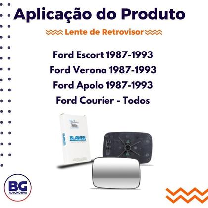 Imagem de Lente retrovisor com base escort apollo verona courier ld