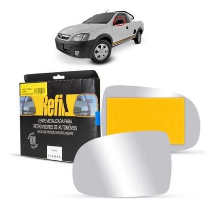 Imagem de Lente Retrovisor CORSA 2002 a 2012 MONTANA 2003 a 2010 - SEM BASE