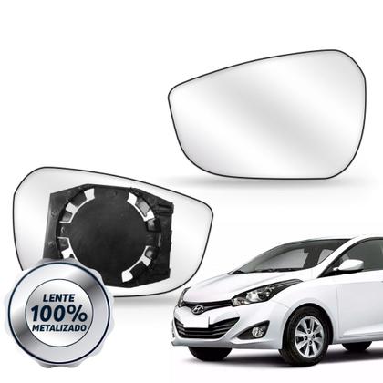 Imagem de Lente Retrovisor Hb20 Hatch Ou Sedan Elantra 11 A 16 com Base