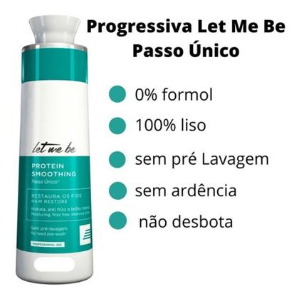 Imagem de Let Me Be Progressiva Protein Smoothing + Home Care Proten Sh  Mask