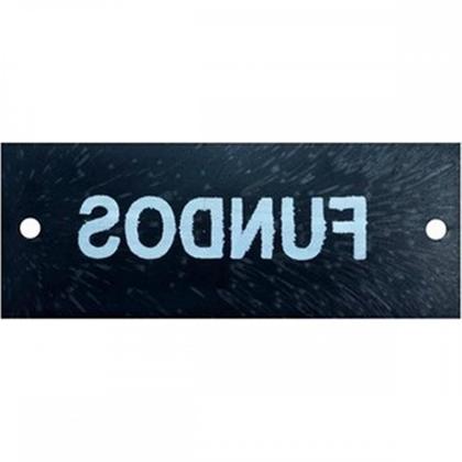 Imagem de Letra Retangular Pvc ''Fundos'' Caiado - Kit C/25 Pecas