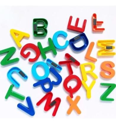 Imagem de Letras Alfabeto Magnético Educativo Imantado 26 Peças Imã
