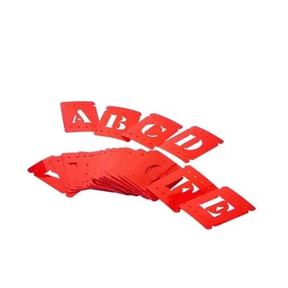 Imagem de Letras e Números Vazados Compactor 20mm Stencil 37 peças