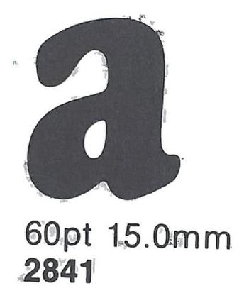 Imagem de Letraset Decalque 25 X 38cm Letras Adesivas 15.0mm Altura