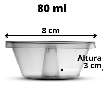 Imagem de Leve 180x Forma Mini Pudim C/tampa Forneável 80ml (2pctx20un)