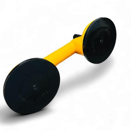 Imagem de Leve e Poderosa Ventosa Dupla Sucção 80kg Pisos Polidos Vidros Mármore Sem Riscos na Instalação