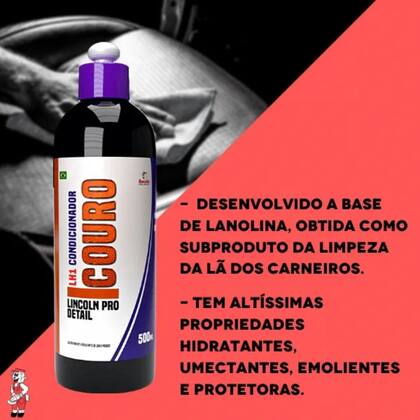 Imagem de LH1 Hidratante Revitalizador Condicionador de Couro 500ML - Lincoln