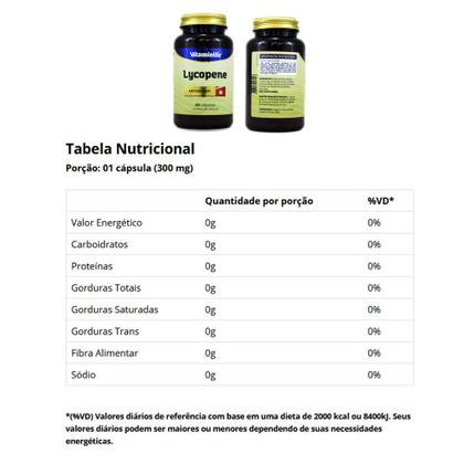 Imagem de Licopeno 300mg 60capsulas - Antioxidante - Vitaminlife