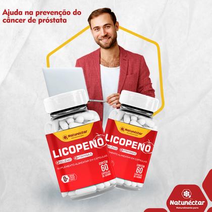 Imagem de Licopeno + Selênio Vitamina E Suplemento Natural Extrato Seco Frascos 60 Cápsulas Natunéctar Original Loja 500mg