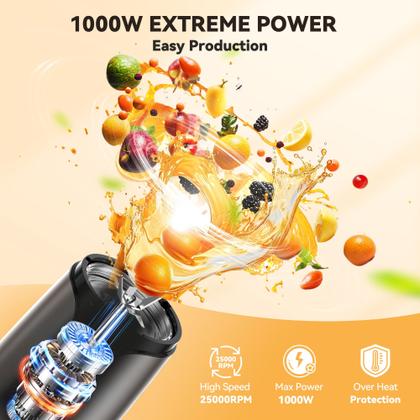 Imagem de Licuadora Personal TECKNET 1000W para Nutri Smoothies
