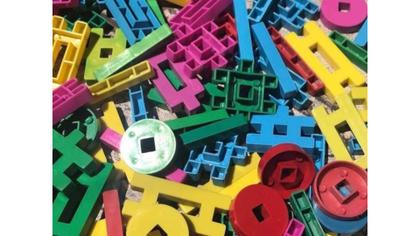 Imagem de Lig barras Monta monta Infantil C/ 90 Peças super divertidas e resistentes ( Infantil)