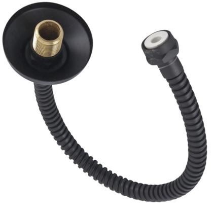 Imagem de Ligação flexivel 40cm metal black matte agua quente fria jed