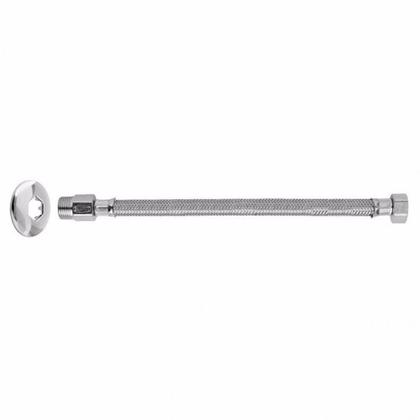 Ligação Flexível para Água Aço Inox 1/2 40cm Blukit Cromado Imagem de Ligação Flexível para Água Aço Inox 1/2 40cm Blukit Cromado