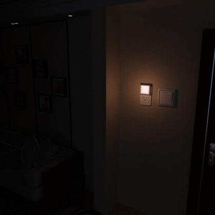 Imagem de Light Night Light MAZ-TEK Plug-in LED Auto Dusk to Dawn, pacote com 2 sensores