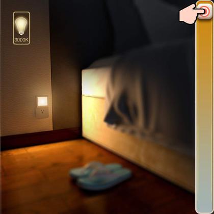 Imagem de Light Night Light MAZ-TEK Plug-in LED Auto Dusk to Dawn, pacote com 2 sensores