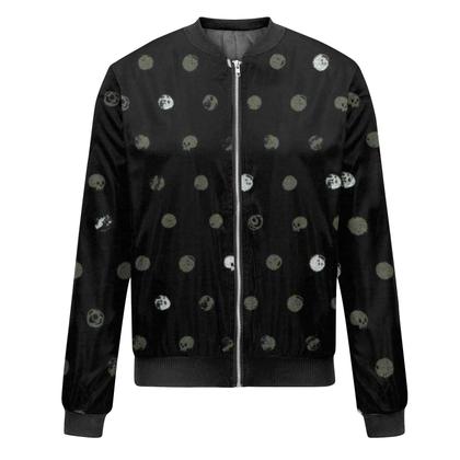 Imagem de Lightning Deals Of Today Prime, jaqueta de chuva feminina plus size casual com estampa floral, jaquetas bomber com zíper, casacos 2024, moda outono e inverno, blusão, roupa leve com bolsos (preto C, grande)